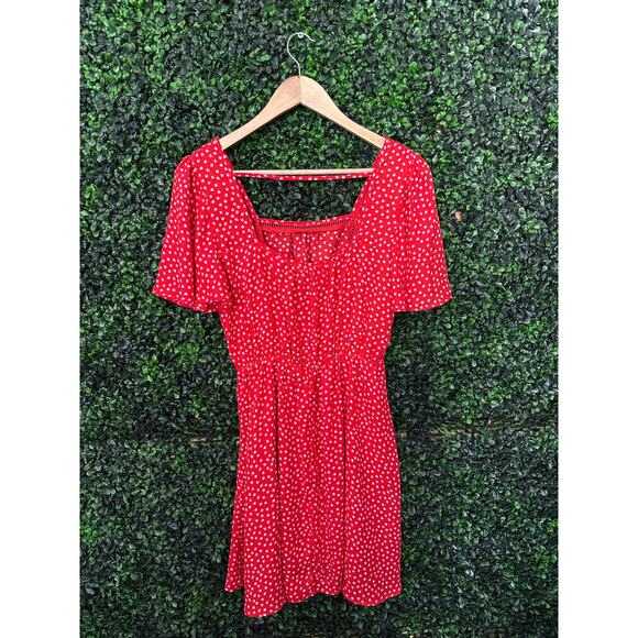 Sienna Sky, Orange with white Flowers,  Women’s size M, Summer Dress - Picture 4 of 7